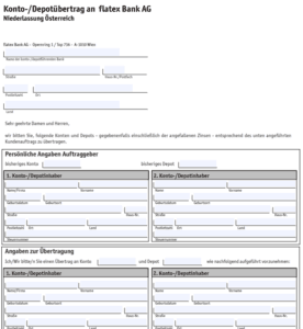 Depotübertrag Flatex